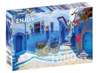 Enjoy: Turquoise Street in Chefchaouen, Maroc (1000)