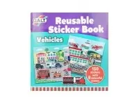 Galt: Reusable Sticker Book - Vehicles