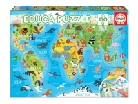 Educa: Animals World Map (150)