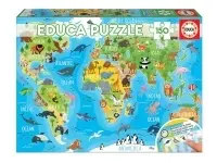 Educa: Animals World Map (150)
