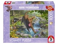 Schmidt: Mark Fredrickson - Springtime Cavorting with a Labrador Retriever (1000)
