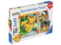 Ravensburger: Pokemon - Pikachu, Charizard and Eevee! (3 x 49)