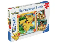 Ravensburger: Pokemon - Pikachu, Charizard and Eevee! (3 x 49)