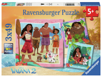 Ravensburger: Disney - Vaiana 2, Off to new Adventures (3 x 49)