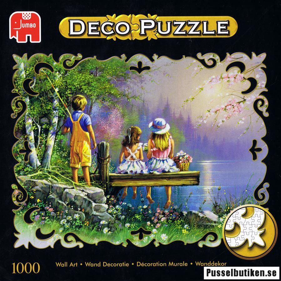 Jumbo Deco Puzzle Fishing with Friends (1000) Pusselbutiken.se