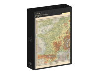 Grafika: Larousse - Map of Physical France, 1925 (1000)