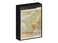 Grafika: Larousse - Map of Physical France, 1925 (1000)