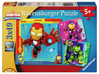 Ravensburger: Marvel - Iron Man, Awsome Friends (3 x 49)