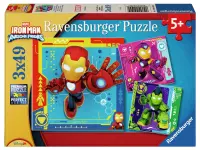 Ravensburger: Marvel - Iron Man, Awsome Friends (3 x 49)