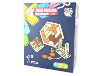 Robetoy: Brain Bogglers Wooden IQ Puzzles - 3 in 1