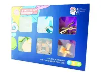 Robetoy: 6 IQ Puzzle Set - Metal & Wood (6 in 1)