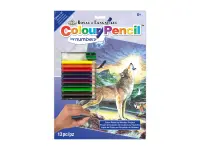 Royal & Langnickel: Colour Pencil by Numbers - Wolves by Stream