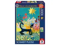 Schmidt: Rosina Wachtmeister - Cat in a Sea of Blossoms (1000)