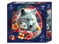 Bluebird Puzzle: Round - Les Loups Blancs (501)