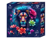 Bluebird Puzzle: Round - Rainbow Lion (501)