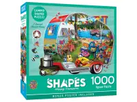 Master Pieces: Shaped - Happy Campers (1000)
