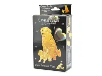 Crystal Puzzle: Golden Retriever & Puppy (44)