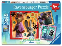 Ravensburger: Disney - Zootropolis 2, A New Mission (3 x 49)