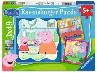 Ravensburger: Greta Gris (Peppa Pig) - Family Firsts! (3 x 49)