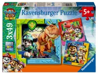 Ravensburger: Paw Patrol - Dino Movie, Paws, Claws and Roars! (3 x 49)