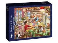 Bluebird Puzzle: Grandma Christmas Baking (1000)
