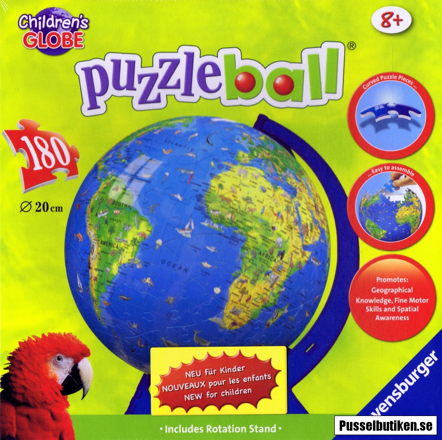 Ravensburger Puzzle Ball Childrens Earth XXL (180) Pusselbutiken.se